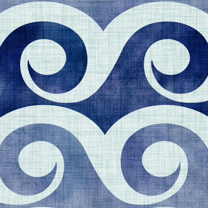 Indigo Geometric Beach Waves Coffee Mug Gallery Image 2