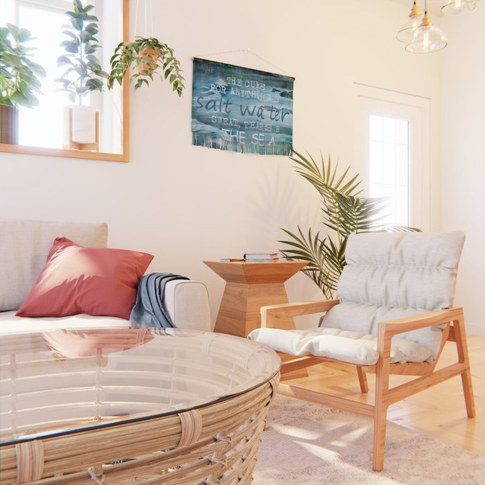 The cure for anything is salt water, sweat, tears, or the sea.    Dinesen, Isak Wall Hanging Gallery Image 2