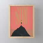Pink Summer Sun Mini Art Print Gallery Image 1