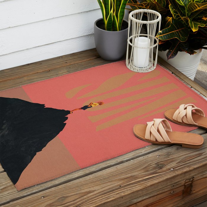 Pink Summer Sun Outdoor Rug Gallery Image 2