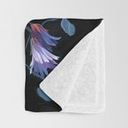 Moon Moth Mushroom Throw Blanket Gallery Image 3