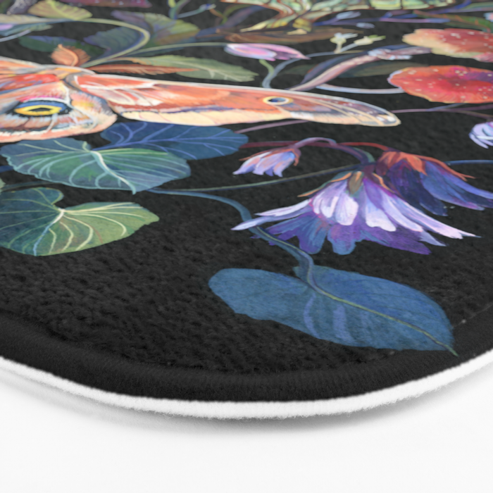 Moon Moth Mushroom Bath Mat Gallery Image 3