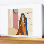Butterfly and the Girl Wall Mural Gallery Image 2