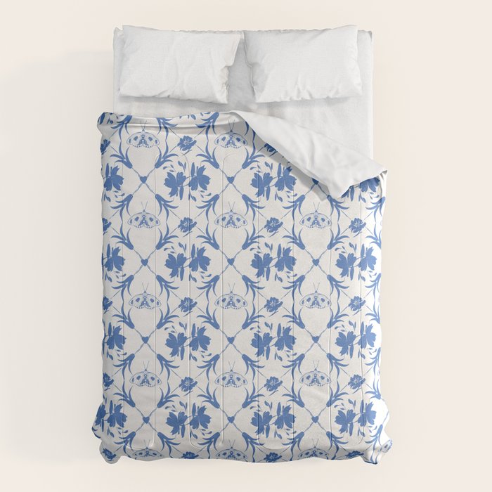 Floral Pleasure blue B Comforter Gallery Image 6