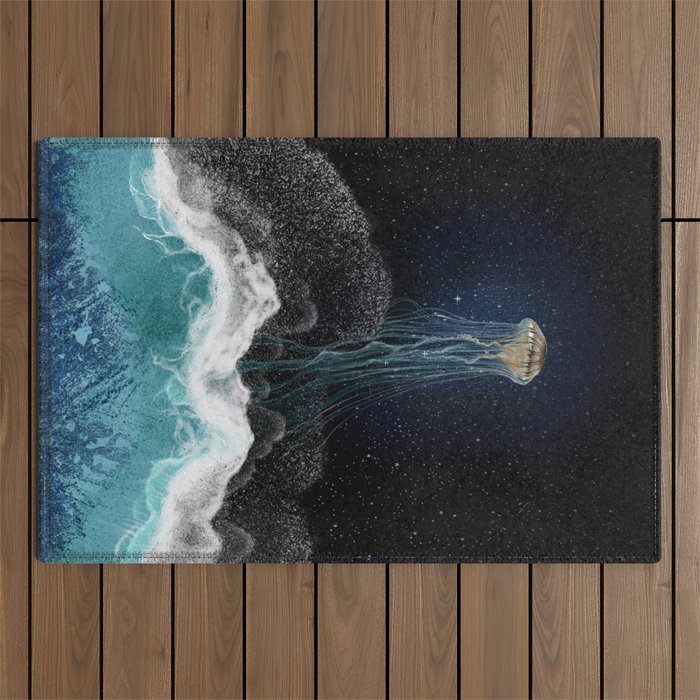 On the edge of the cosmos Outdoor Rug Gallery Image 1