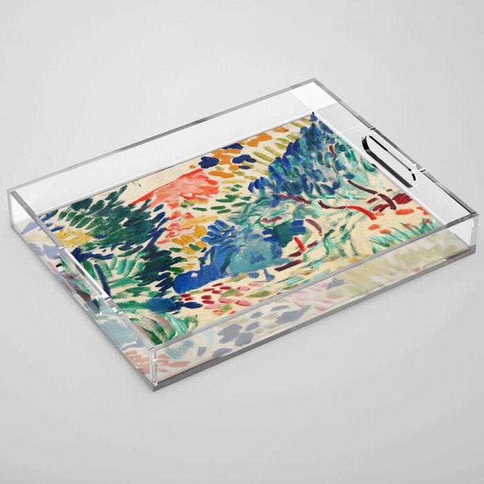 henri matisse landscape in collioure Acrylic Tray Gallery Image 1