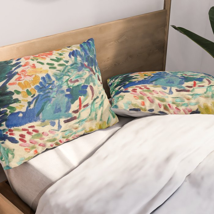 henri matisse landscape in collioure Pillow Sham Gallery Image 2