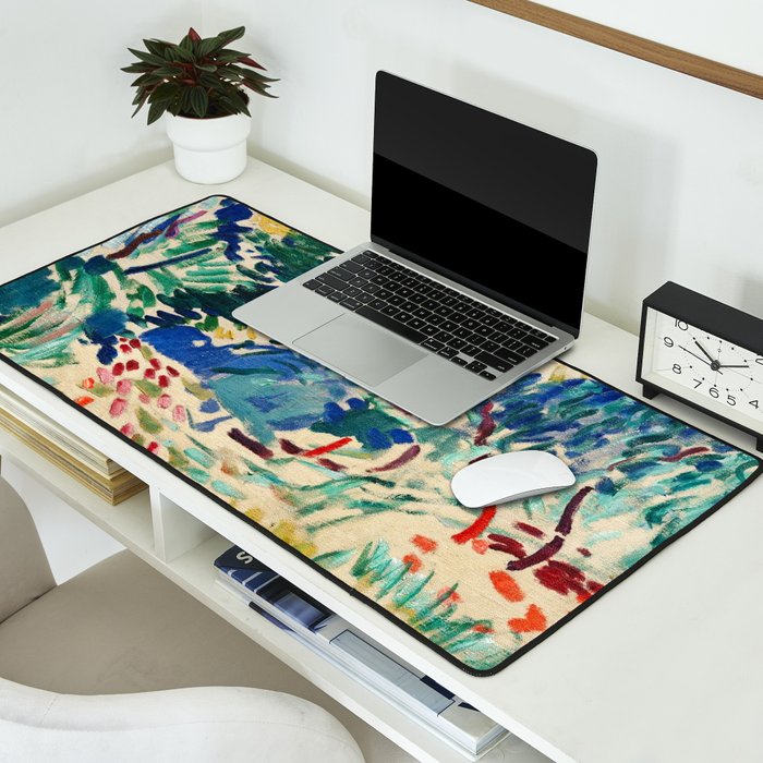 henri matisse landscape in collioure Desk Mat Gallery Image 2