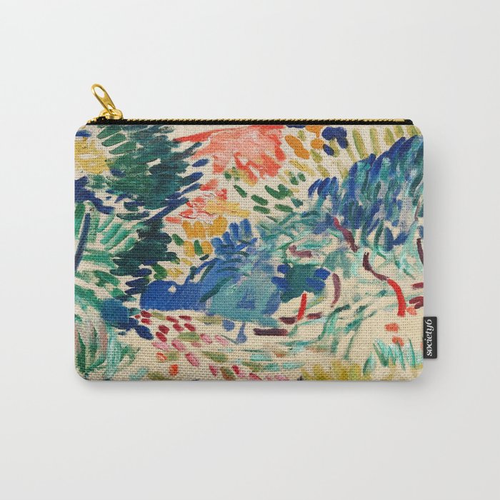 henri matisse landscape in collioure Carry All Pouch Gallery Image 1