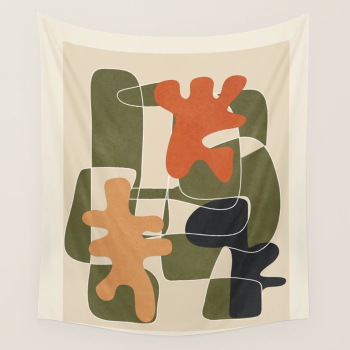 Organic Rhythms 3 Wall Tapestry Gallery Image 4