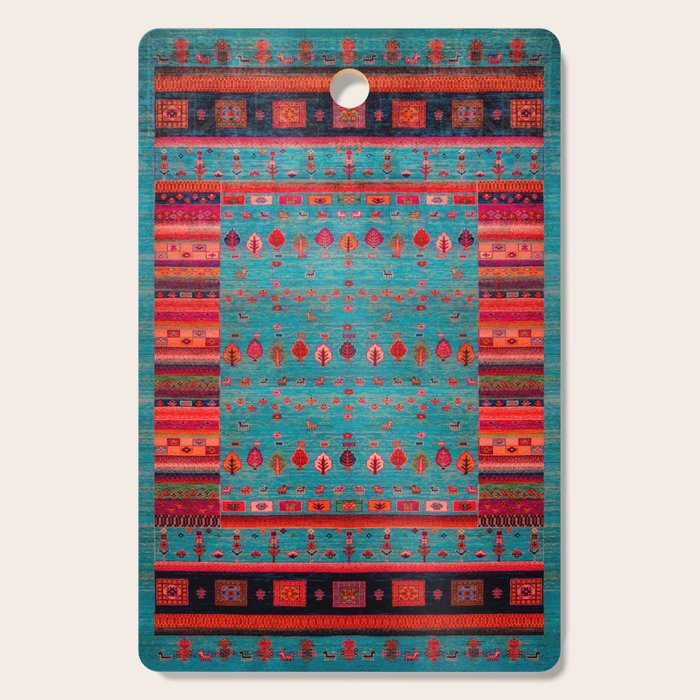 Traditional Berber Bohemian Moroccan Handmade Fabric Style Fall Autumn Color Inspiration Cutting Board Gallery Image 1