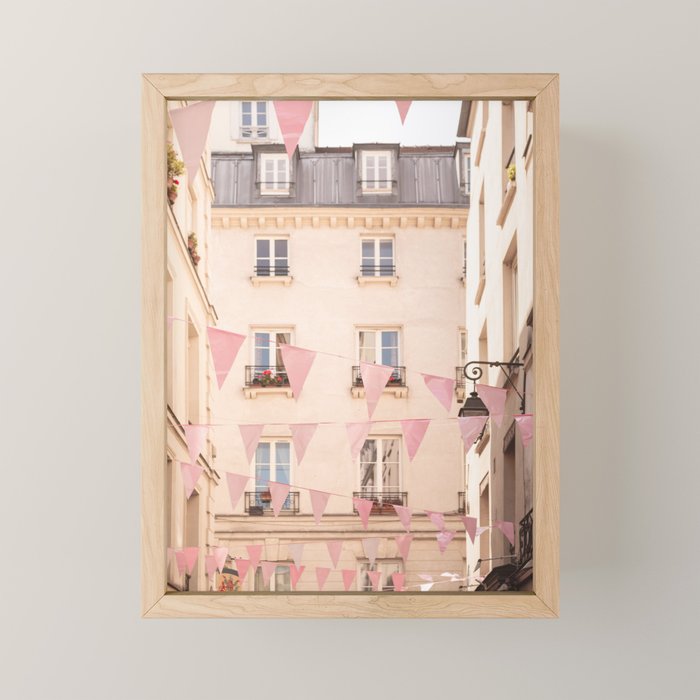 Pink Paris | Paris travel photography  Mini Art Print Gallery Image 1