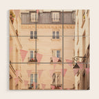 Pink Paris | Paris travel photography  Wood Wall Art Gallery Image 1