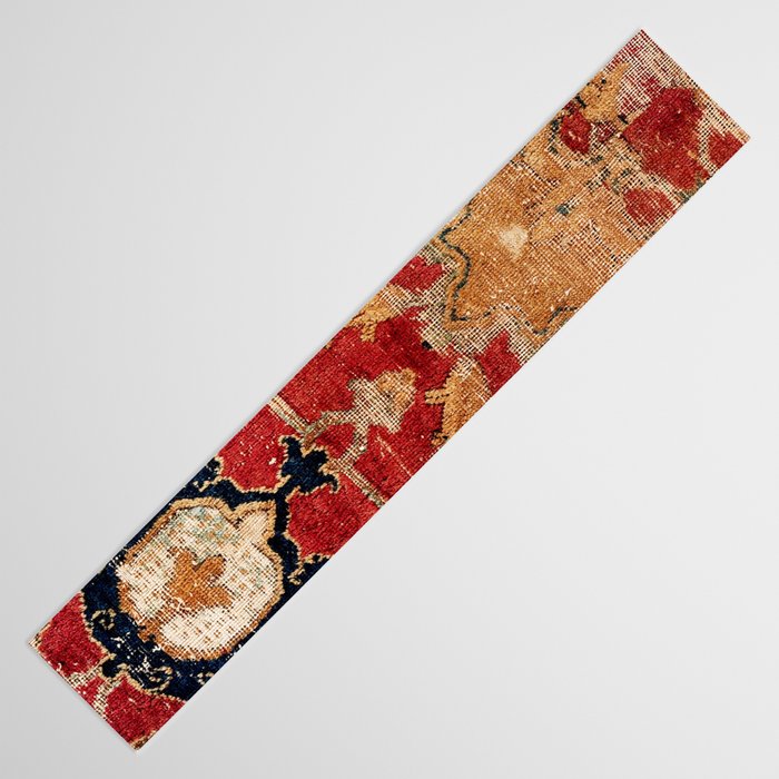 Indo Esfahan Central Persian Rug Fragment Print Table Runner Gallery Image 3