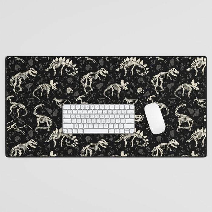 Excavated Dinosaur Fossils Desk Mat Gallery Image 1