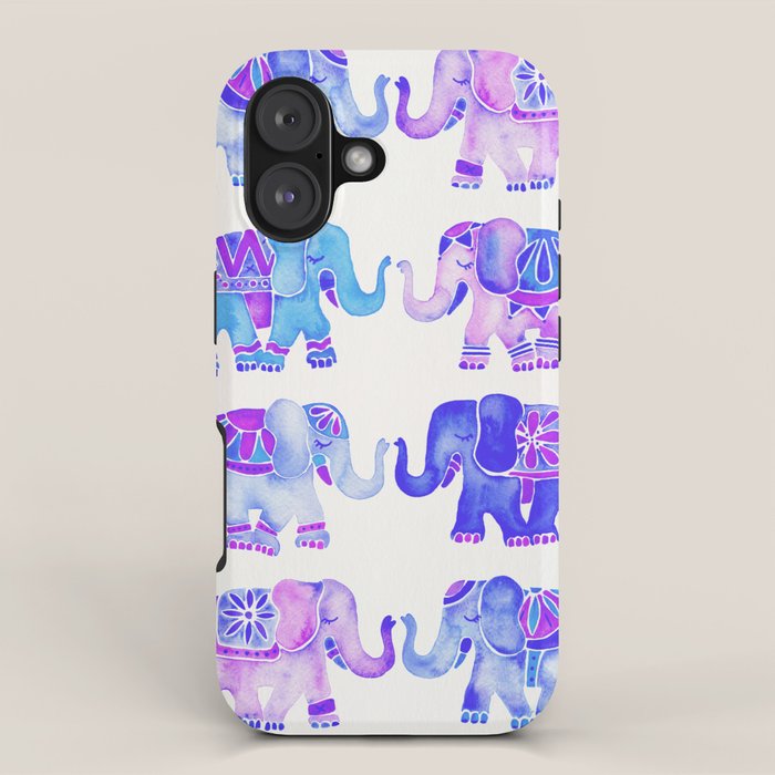 Elephant Collection - Indigo Palette iPhone Case Gallery Image 1