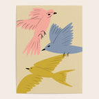 Flying Birds - Pastel Colors  Poster Gallery Image 4