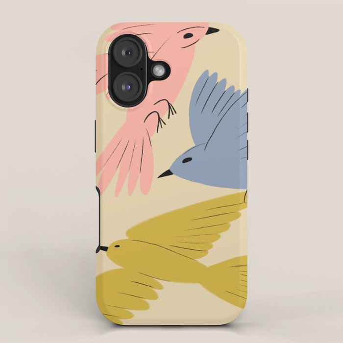 Flying Birds - Pastel Colors  iPhone Case Gallery Image 1