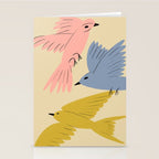 Flying Birds - Pastel Colors  Stationery Card Gallery Image 2