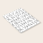 BUTTS Butts butts Black White Notebook Gallery Image 2