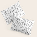 BUTTS Butts butts Black White Pillow Sham Gallery Image 3
