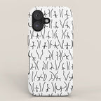 BUTTS Butts butts Black White iPhone Case Gallery Image 1