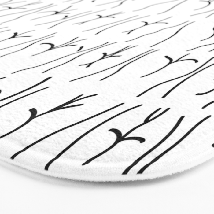 BUTTS Butts butts Black White Bath Mat Gallery Image 3