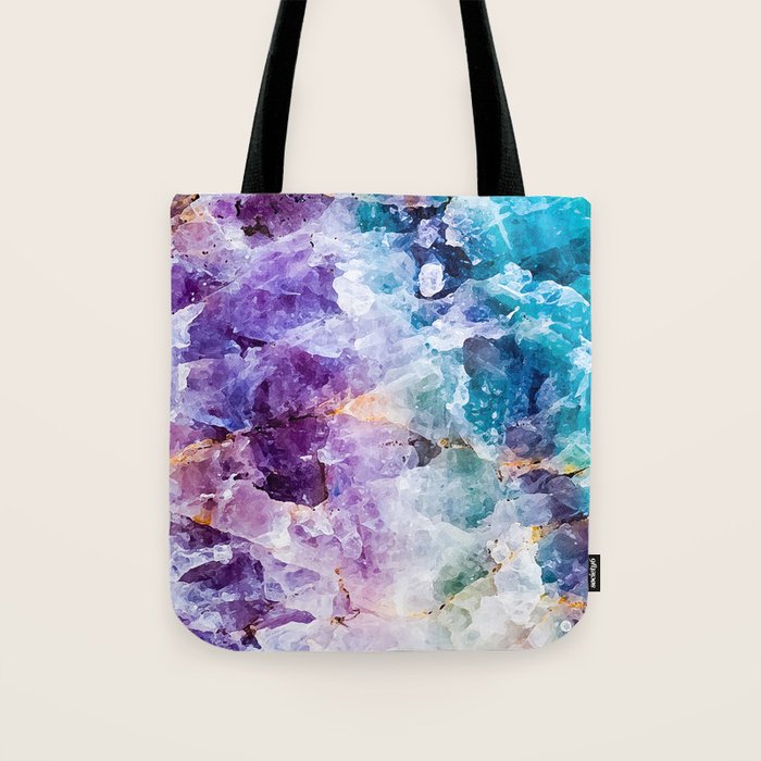Multicolor quartz texture Tote Bag Gallery Image 1