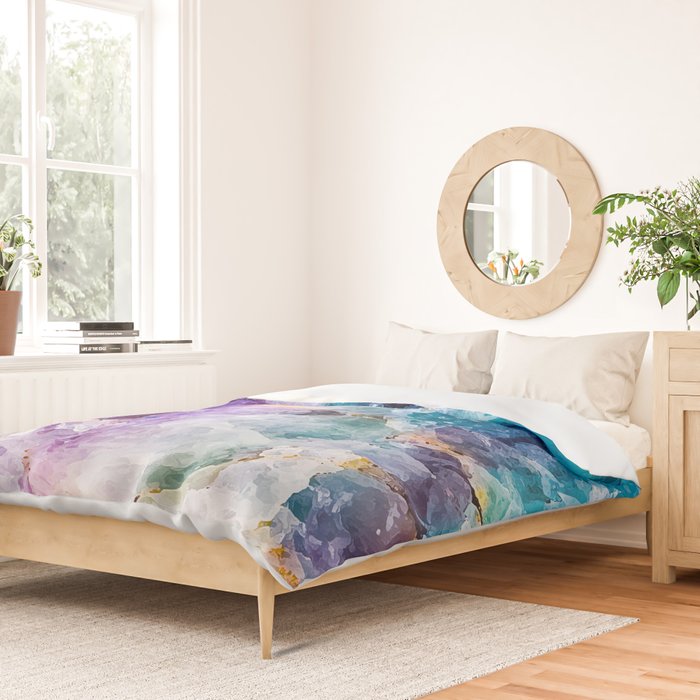 Multicolor quartz texture Duvet Cover Gallery Image 2