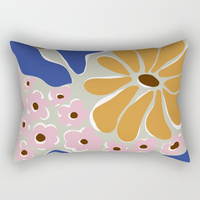 happy hippie garden   Rectangular Pillow Gallery Image 2