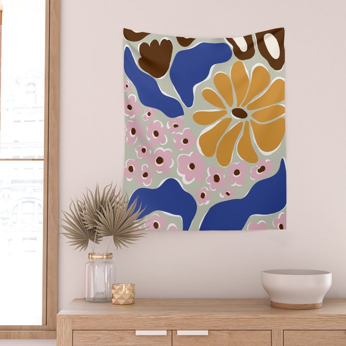 happy hippie garden   Wall Tapestry Gallery Image 2