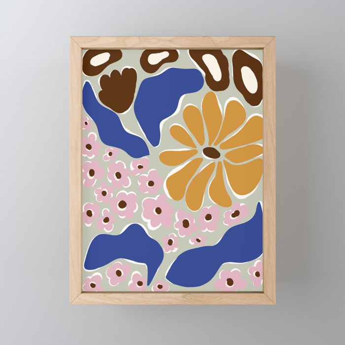 happy hippie garden   Mini Art Print Gallery Image 1