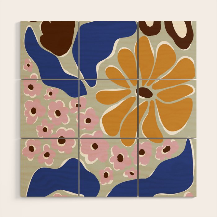 happy hippie garden   Wood Wall Art Gallery Image 1