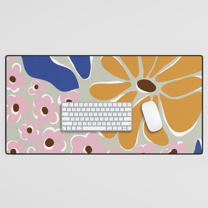 happy hippie garden   Desk Mat Gallery Image 1