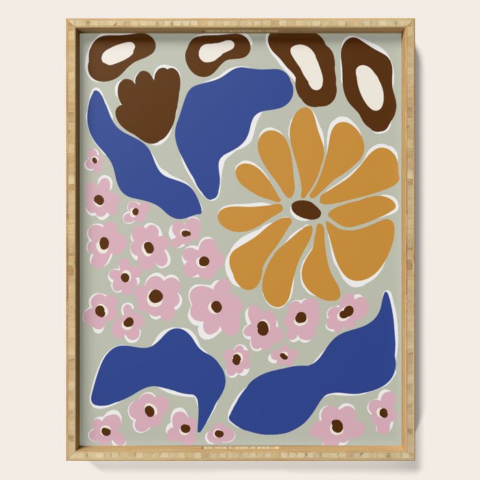 happy hippie garden   Serving Tray Gallery Image 1