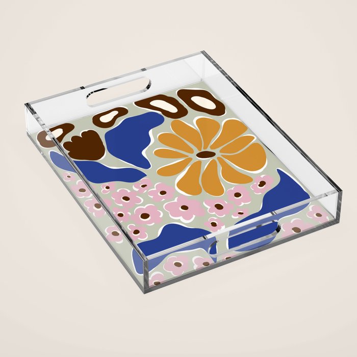 happy hippie garden   Acrylic Tray Gallery Image 1