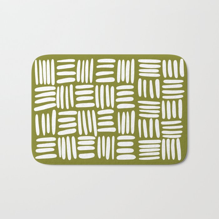 Boho (matcha green) Bath Mat Gallery Image 1