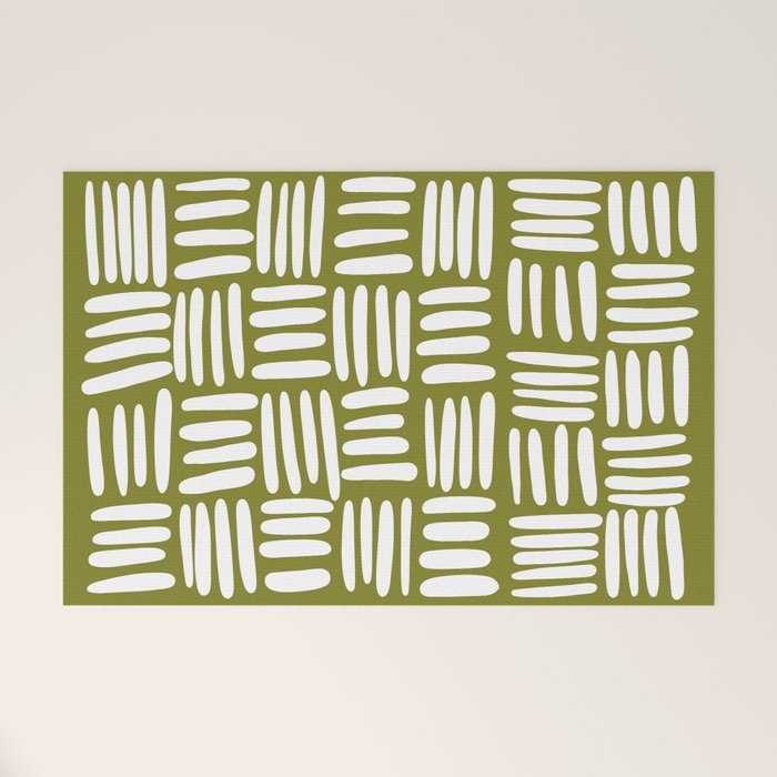 Boho (matcha green) Welcome Mat Gallery Image 1