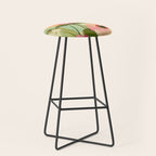 Bold Impressionist Floral Pattern Stool Gallery Image 1