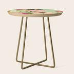 Bold Impressionist Floral Pattern Side Table Gallery Image 1