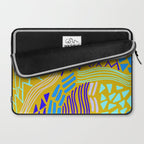 cascade, yellow Laptop Sleeve Gallery Image 2