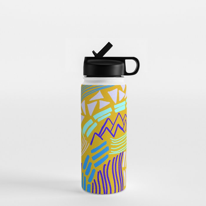 cascade, yellow Water Bottle Gallery Image 1