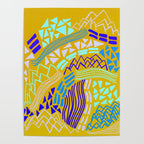 cascade, yellow Poster Gallery Image 4