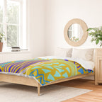 cascade, yellow Duvet Cover Gallery Image 2