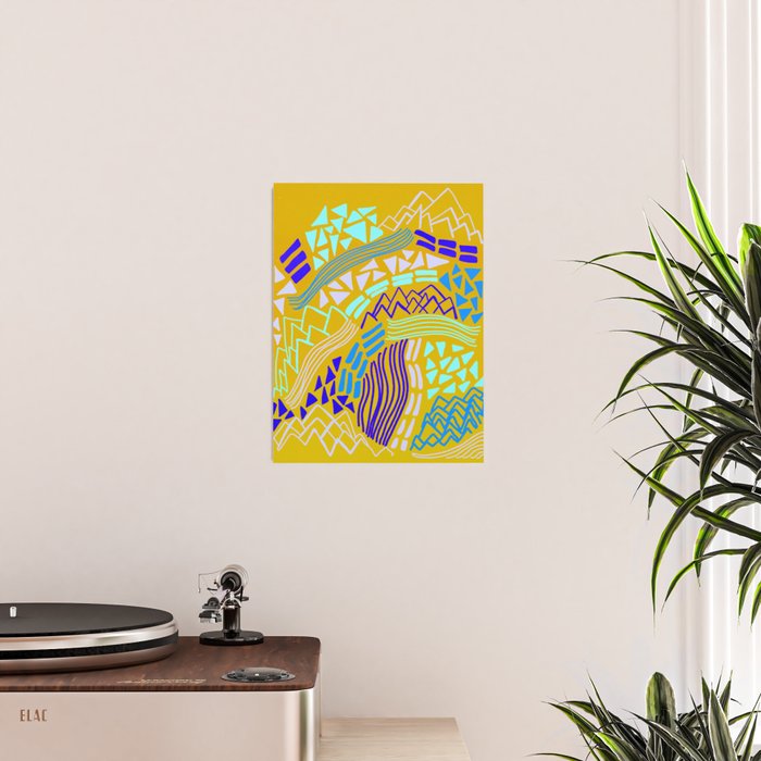 cascade, yellow Poster Gallery Image 2
