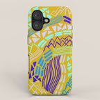 cascade, yellow iPhone Case Gallery Image 1