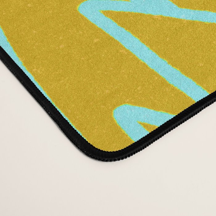 cascade, yellow Desk Mat Gallery Image 4