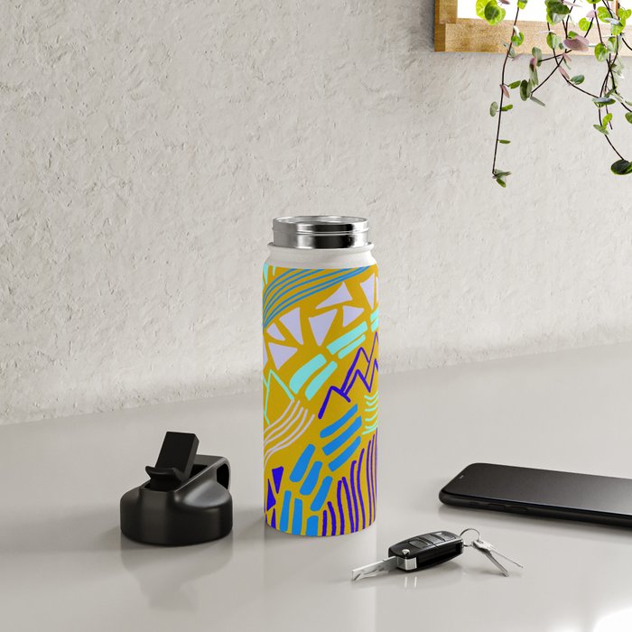 cascade, yellow Water Bottle Gallery Image 4