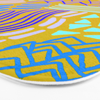 cascade, yellow Bath Mat Gallery Image 3