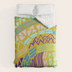 cascade, yellow Duvet Cover Gallery Image 6